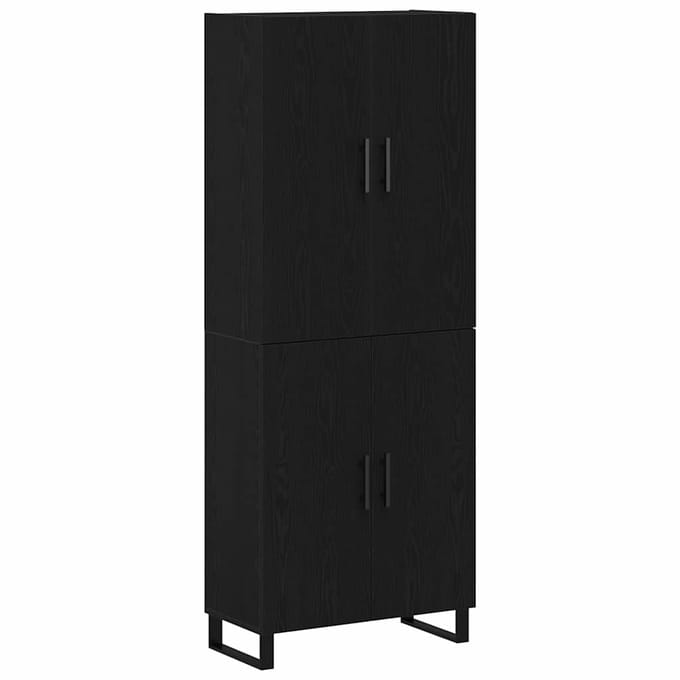 vidaXL - Highboard - 2 - st - Zwart - eiken - 69,5 - x - 34 - x - 180 - cm