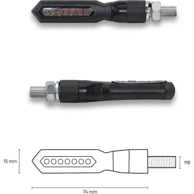 LED knipperlichten motor Taac FR04