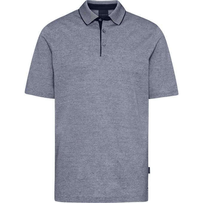 Bugatti Herren Poloshirt met discrete strepen