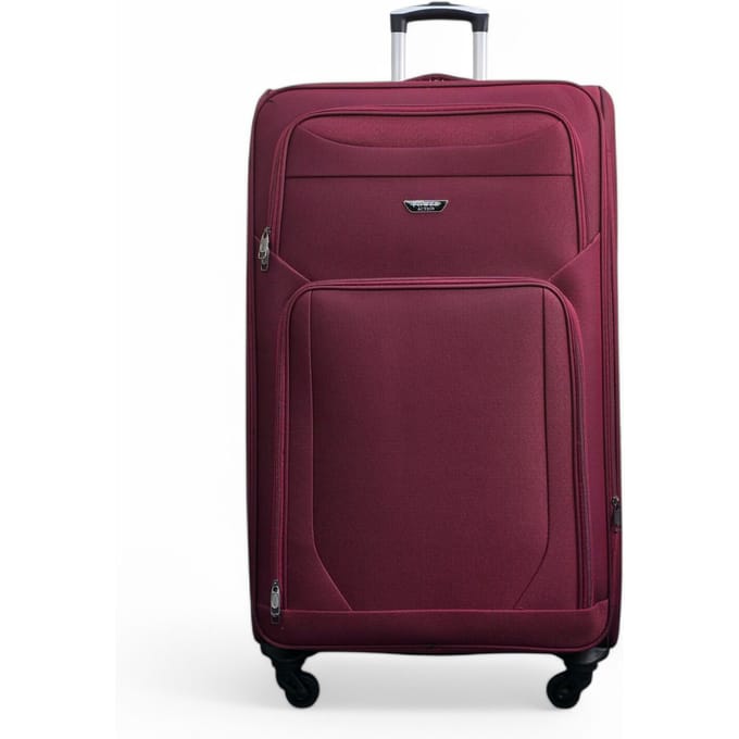 Zachte, lichtgewicht nylon extra grote reiskoffer met 4 wielen