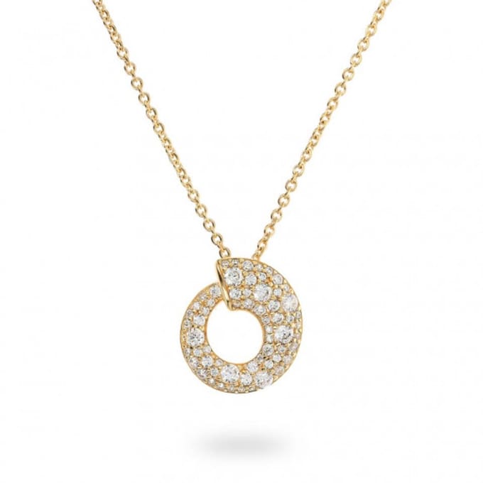Bronzallure Golden-Pave' Necklace WSBZ02443Y.WR Brons 42