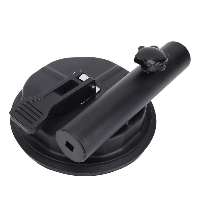 Autovlag Zuignap 145mm Herbruikbare Sterke Zuignap Vlaggenhouder Beugel voor RV SUV Pick-up Truck black