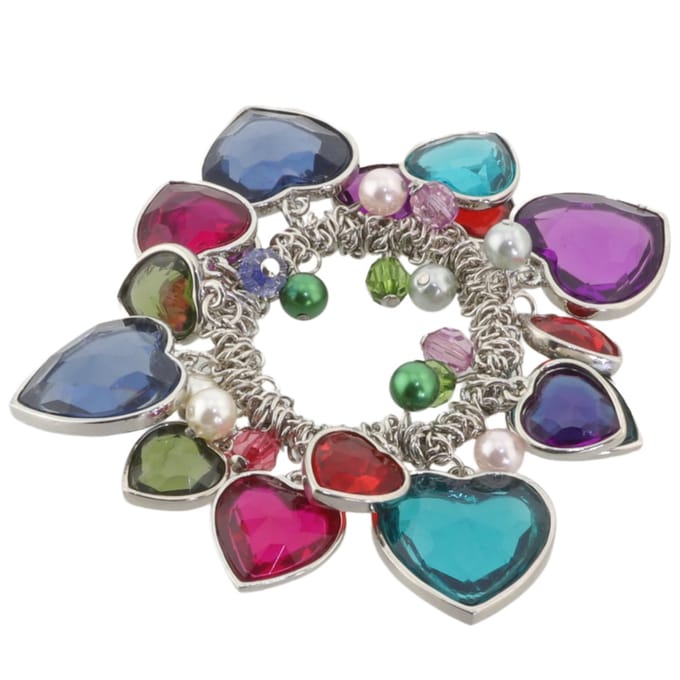 Behave - elastische armband - gekleurde harten - speels accent