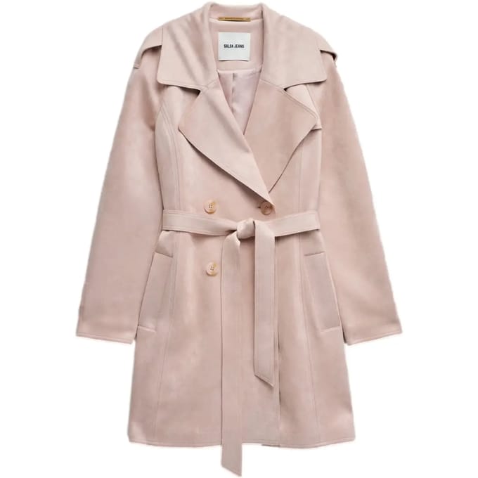 Dames suède jas Salsa Jeans Trench
