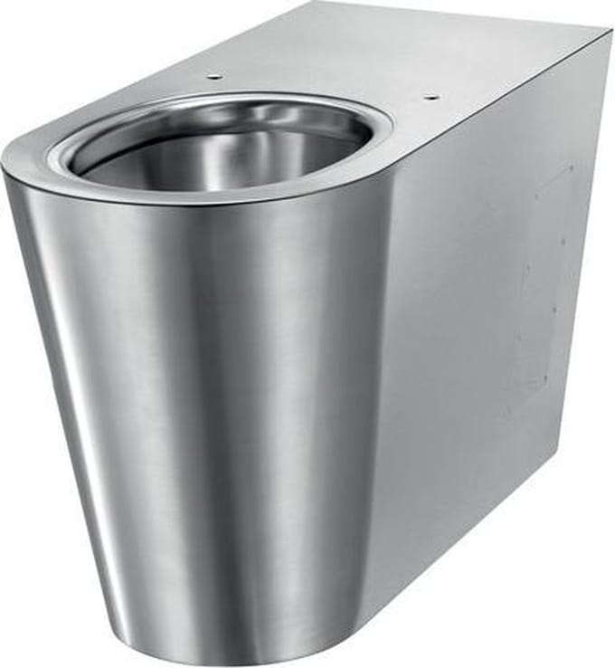 WC 700 P staand toevoer horizont RVS 304 mat