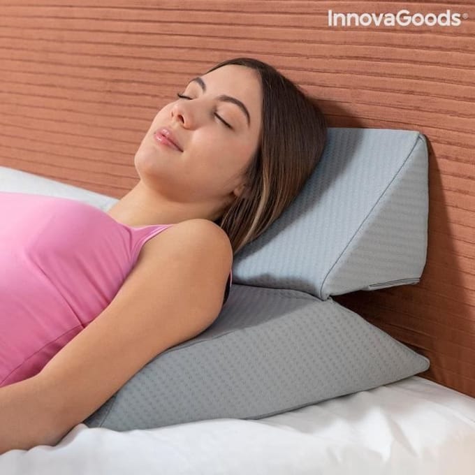 Kussen - InnovaGoods - Threllow - Driehoekig - Traagschuim - Medium comfort