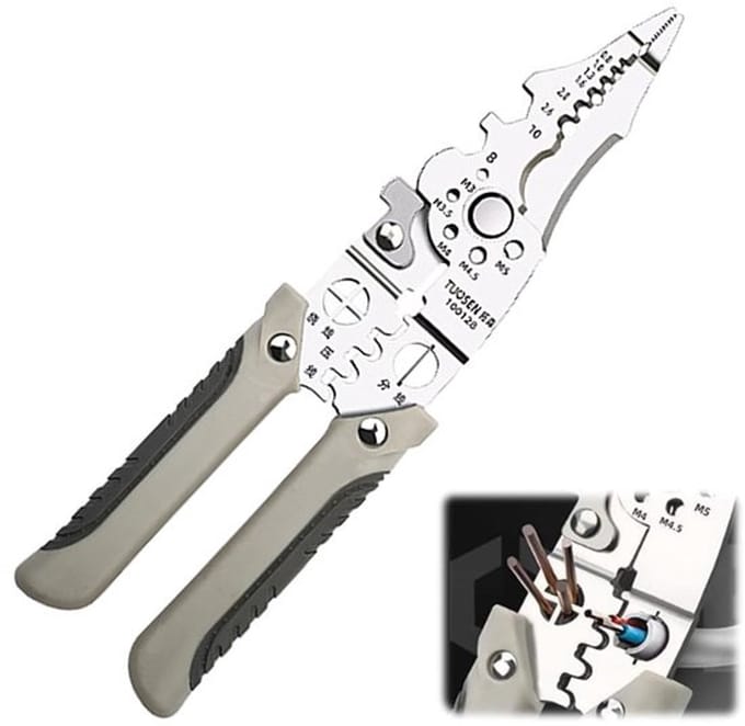 Allecto - Multifunctionele Draadstripper - Verstelbare Kabelknipper