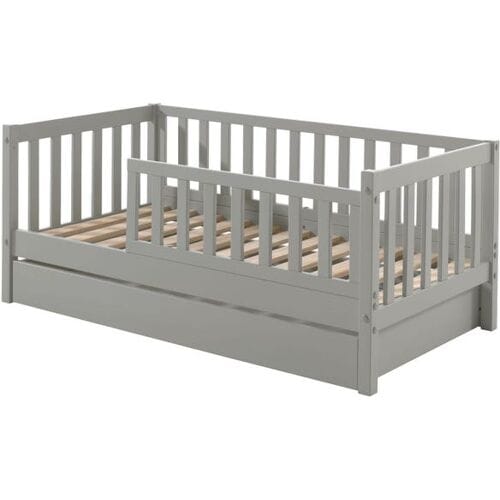 Jaxx juniorbed met lade Tod verticale spijl Grey unisex