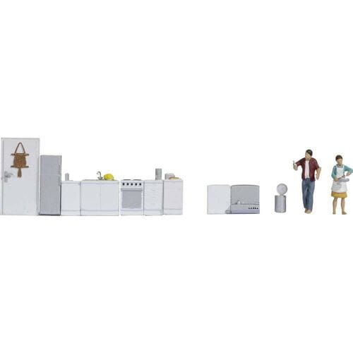 NOCH 16285 H0 Themaset keuken figuren Kant-en-klaar model