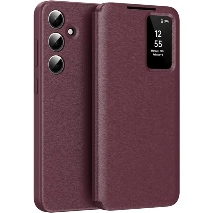 CaseBody Samsung Galaxy S25 Smart Cover Rood