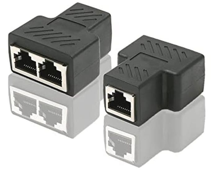 Ethernet splitter 1 naar 2 hoge snelheid RJ45 adapter voor LAN-kabel