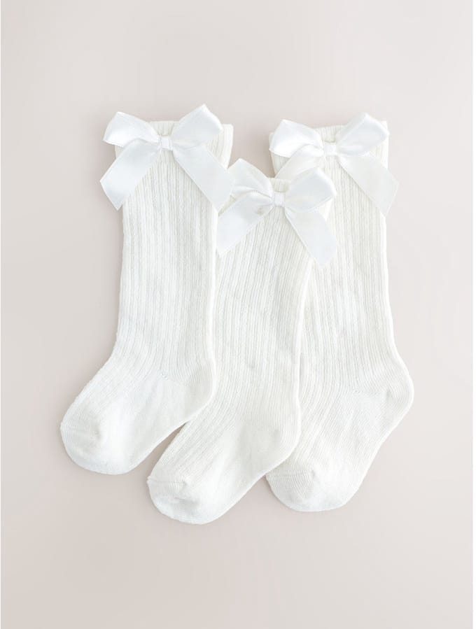 Next - Meisjes - Verpakking van 3 paar babysokken - Wit