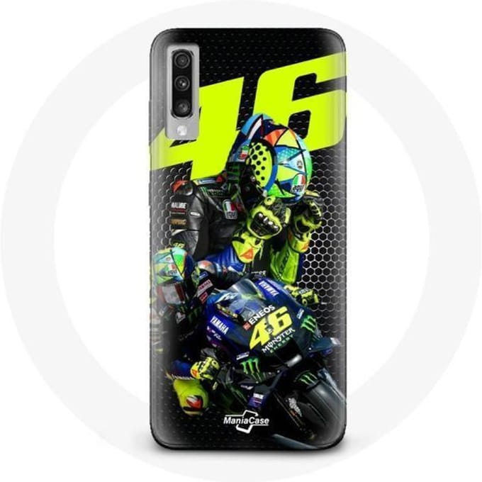Samsung Galaxy A70 hoesje Valentino Rossi motoGP 46 speed driver