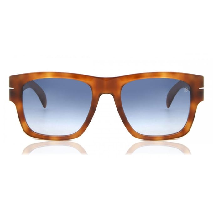 David Beckham DB 7000/S BOLD HAVANA HONEY/LIGHT BLUE SHADED 52/20/145 Herrenbrillen Zonnebrillen