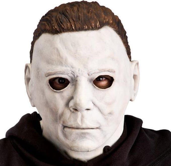 Carnival Toys Verkleedmasker Zombie Latex Wit/bruin One-size