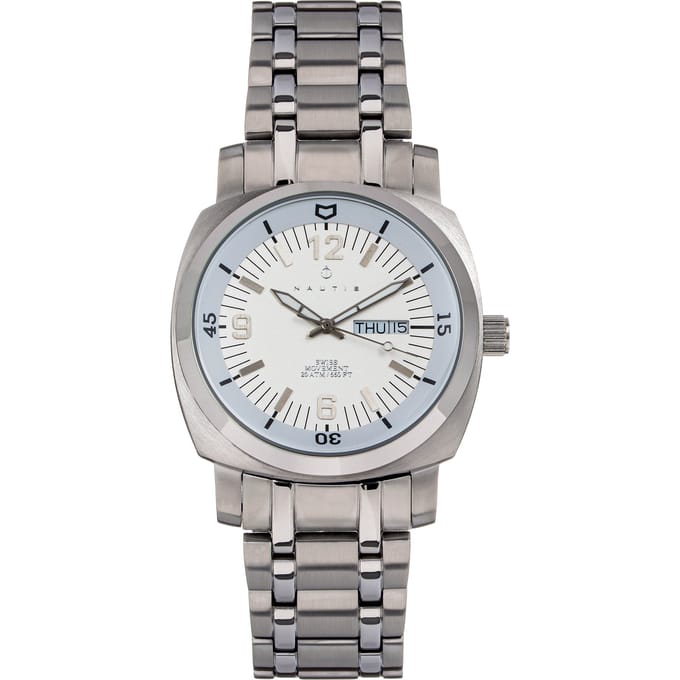 Nautis Stealth armbandhorloge met dag/datum