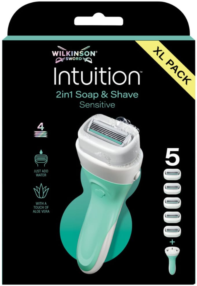 Wilkinson Intuition 2in1 Soap and Shave Scheersysteem + Navulmesjes XL 5 stuks
