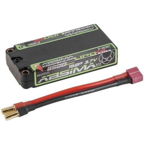 Absima HV LiPo accupack 3.7 V 8500 mAh Shorty Hardcase 5 mm bus, 5 mm Gold