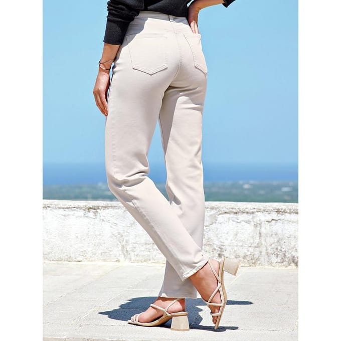 Straight Fit-jeans Van Gloria Vanderbilt beige