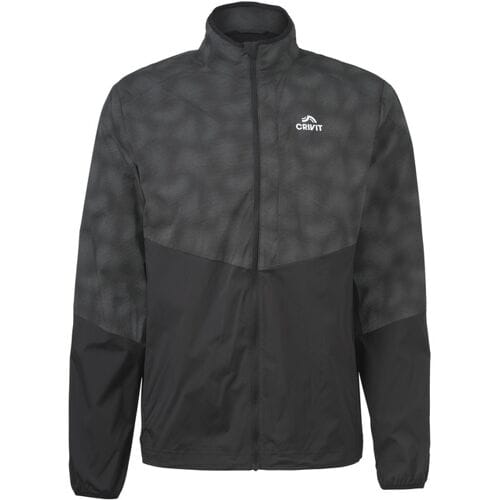 CRIVIT Heren hardloopjack (zwart, S)