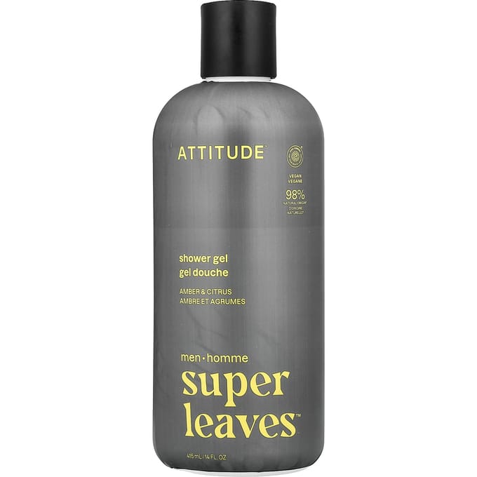 Attitude Super Leaves Men Shower Gel Amber & Citrus 415 ml