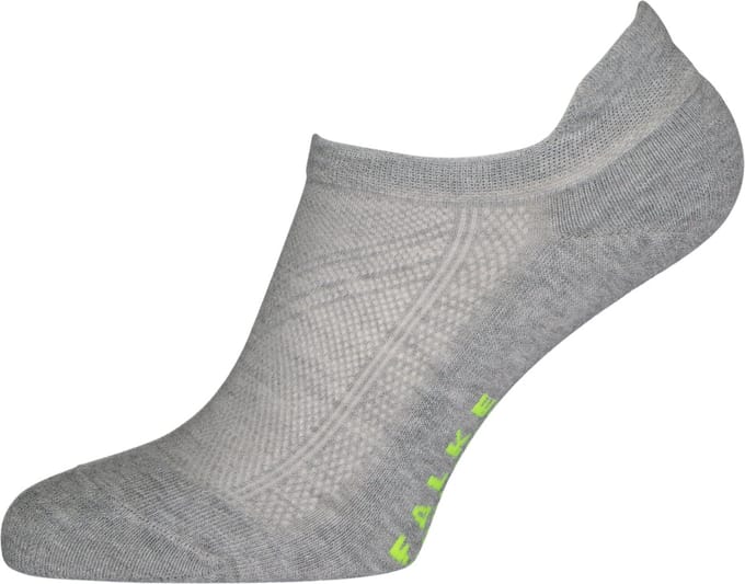 FALKE Cool Kick kort eenkleurig functioneel materiaal sneakersokken enkelsokken unisex grijs - maat 44-45