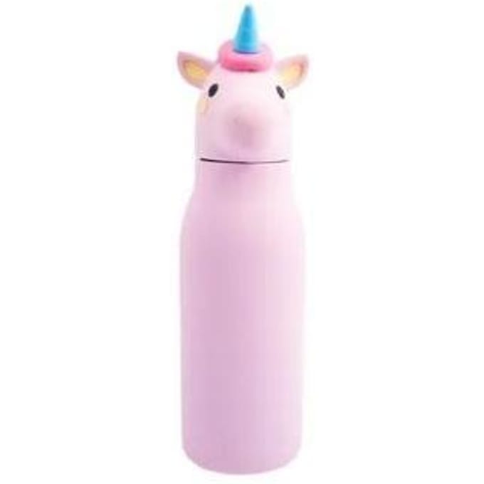Dotz dubbelwandige drinkfles RVS met rietje Luna 350ml Drinkflessen