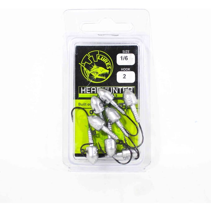 Tackle Tactics TT Head Hunter Jig Head 1/6 oz 2 8/verpakking (1210) black