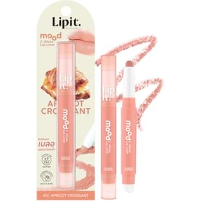 Lipit - Mood C White Lip Liner 01 Apricot Croissant