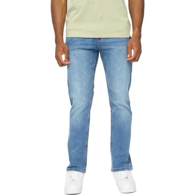 Duck and Cover Rechte Jeans Heren Janstar (Stone Wash)