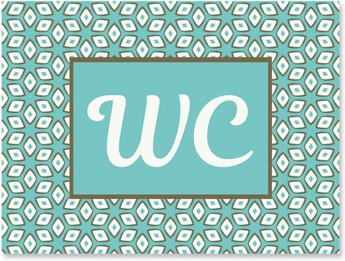 Zelfklevend wc-bord voor heren en dames, aluminium wit turquoise