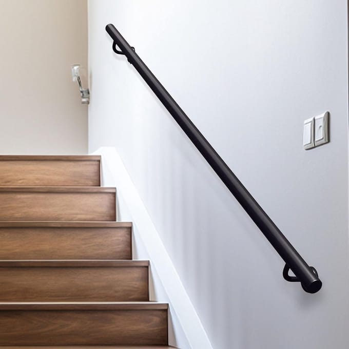Trapleuning - Stevig Handvat - Veilig Traplopen - Dubbele Bescherming - Tot 600cm - Metaal