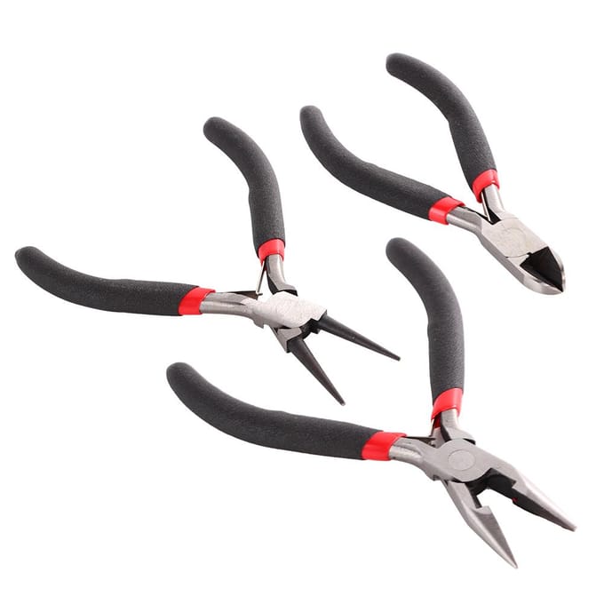 Doe-het-zelf Sieraden Gereedschap 4,5-inch Naaldneus Tang Mini Tangen voor Handgemaakte Gereedschapskit black
