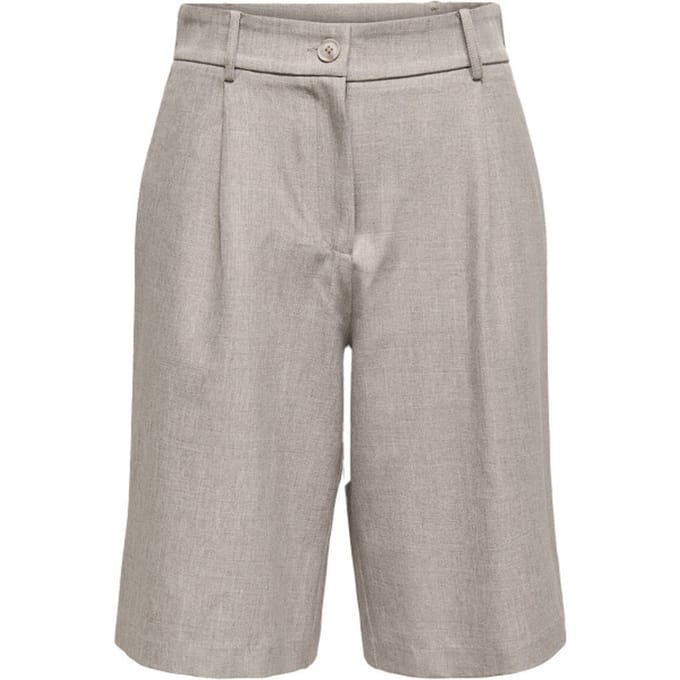 regular fit bermuda’s met bandplooi model 'LINDA'