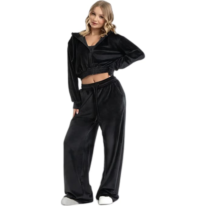 Vrouwelijke velours joggingbroek Gym Glamour