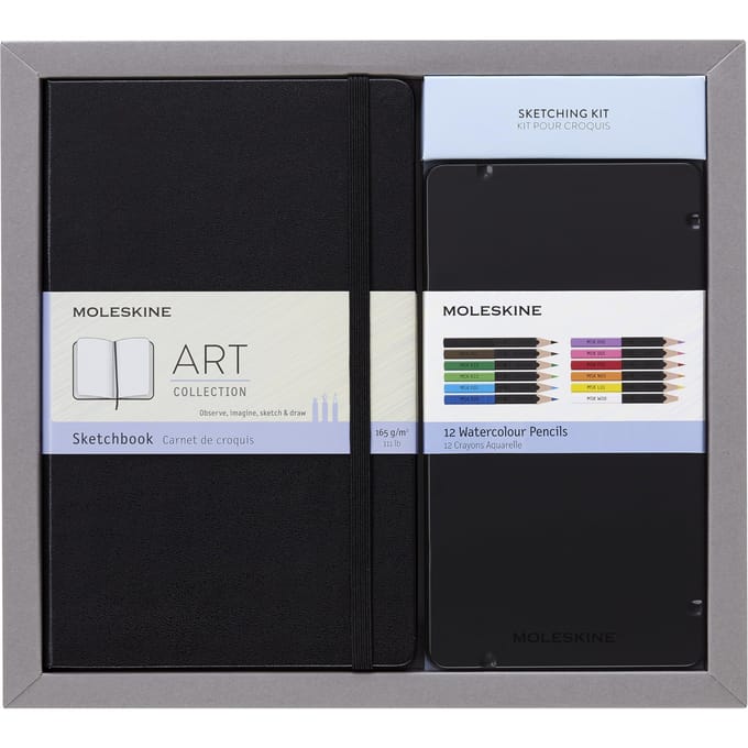 Moleskine Art Bundel (Large Schetsboek + Kleurpotloden)
