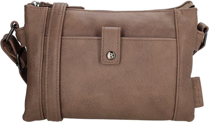 Beagles Cuenca Crossbodytas - Schoudertas - Dames Tas - Compacte Tas - Kleine - Dames - Donkertaupe