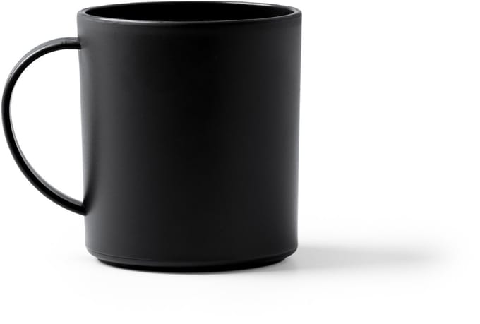 20 stuks zwarte herbruikbare PP mok 300 ml model Lino