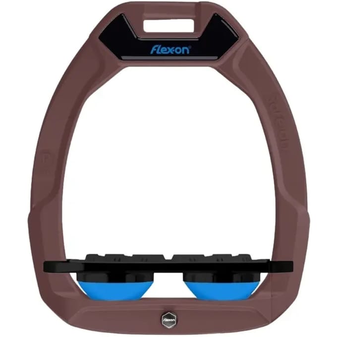 Veiligheidsstijgbeugels Plat Grip Bruin/Zwart/Blauw Flex-On Safe-On