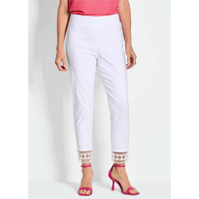 Broek LOUISA - wit - Gr. 21 van Goldner Fashion