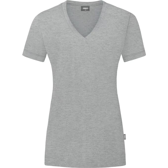 Jako Organic T-Shirt Dames - Lichtgrijs Gemeleerd | Maat: 34