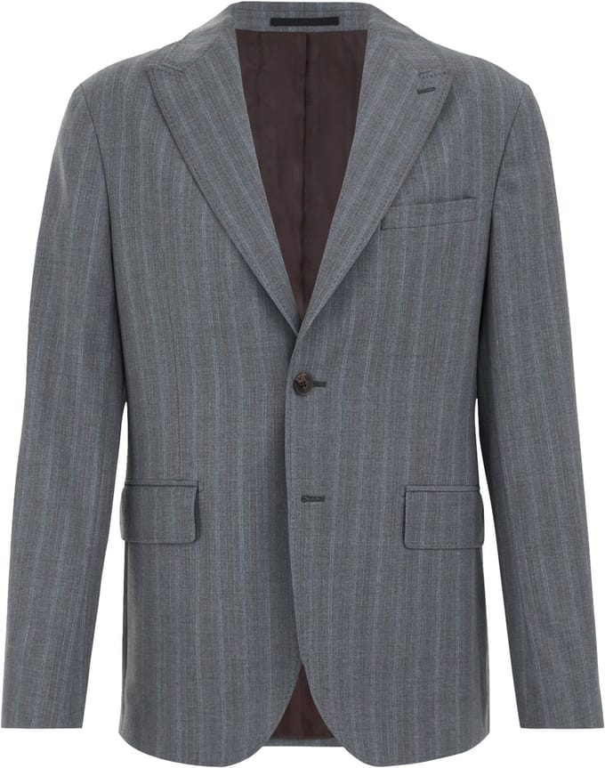Van Gils Heren slim fit blazer met streep