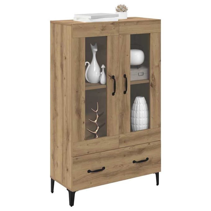 vidaXL - Highboard - Artisan - Eiken - 70 - x - 31 - x - 115 - cm