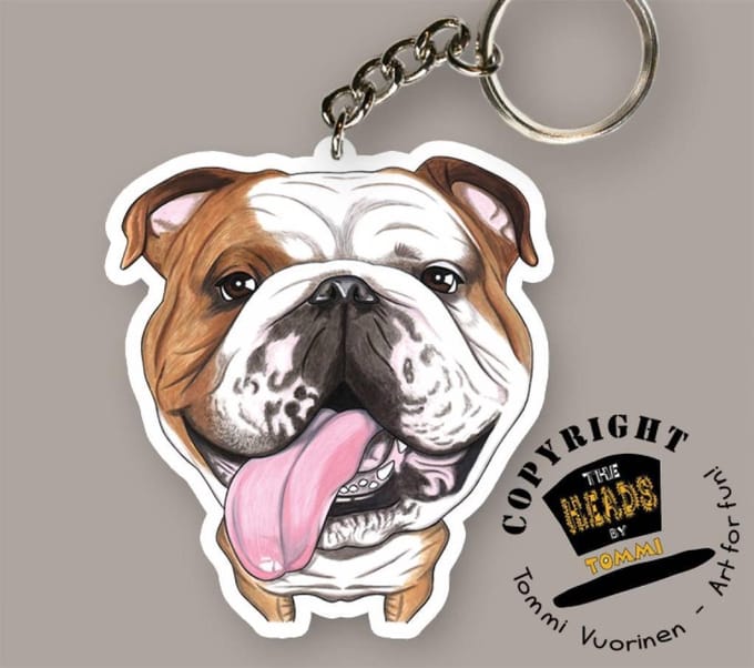 Sleutelhanger Hond Bulldog