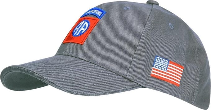 Fostex Garments - Baseball cap 82nd Airborne (kleur: Grey / maat: NVT)