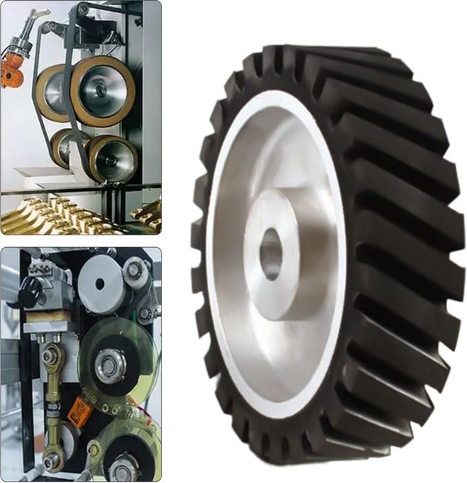 Solidchoice - Rubberen Contactwiel voor Bandschuurmachines, 200 mm