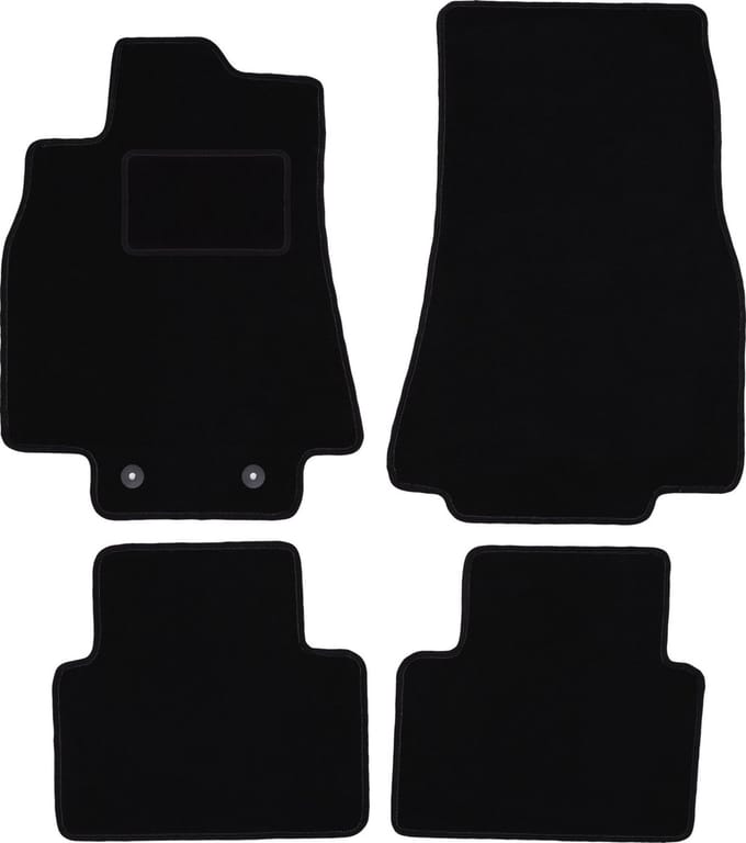 Zwarte veloursmatten voor: Mercedes A-Klasse W169 hatchback (2004-2012)