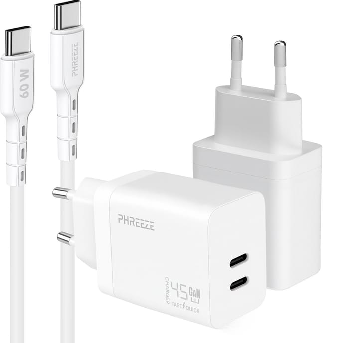 Phreeze usb C snellader 45w - 1 meter