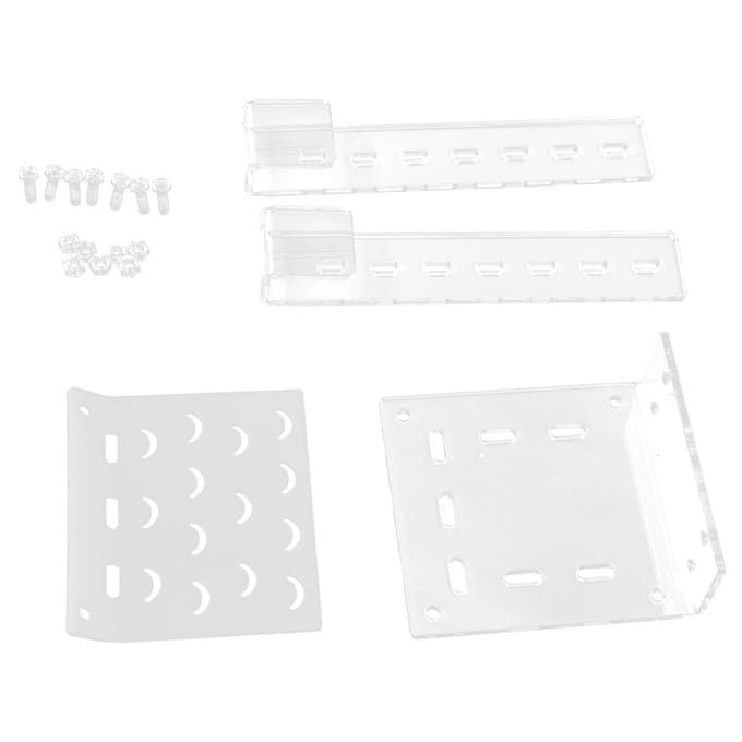 Schildpad Zonneplatform Groot Formaat Acryl Transparant Schildpad Rustterras voor Aquariumvis white