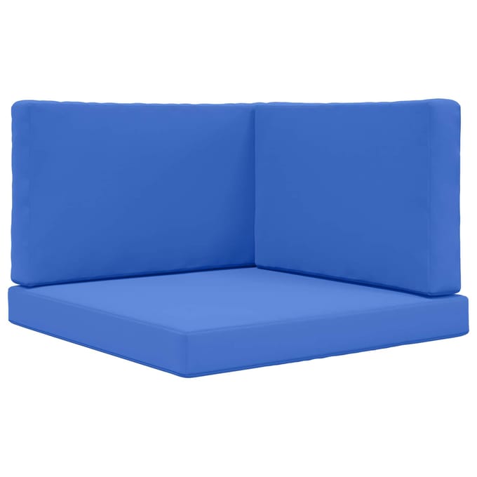 vidaXL - Buitenbankkussen - Polyester - Koninklijk - Blauw - 80 - x - 80 - cm